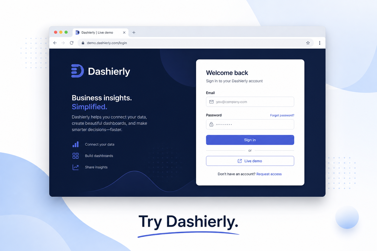Try Dashierly live demo